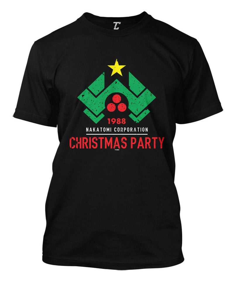 Tcombo 1988 Nakatomi Christmas Party - Xmas Men's T-Shirt (Black, Large) - Image 1